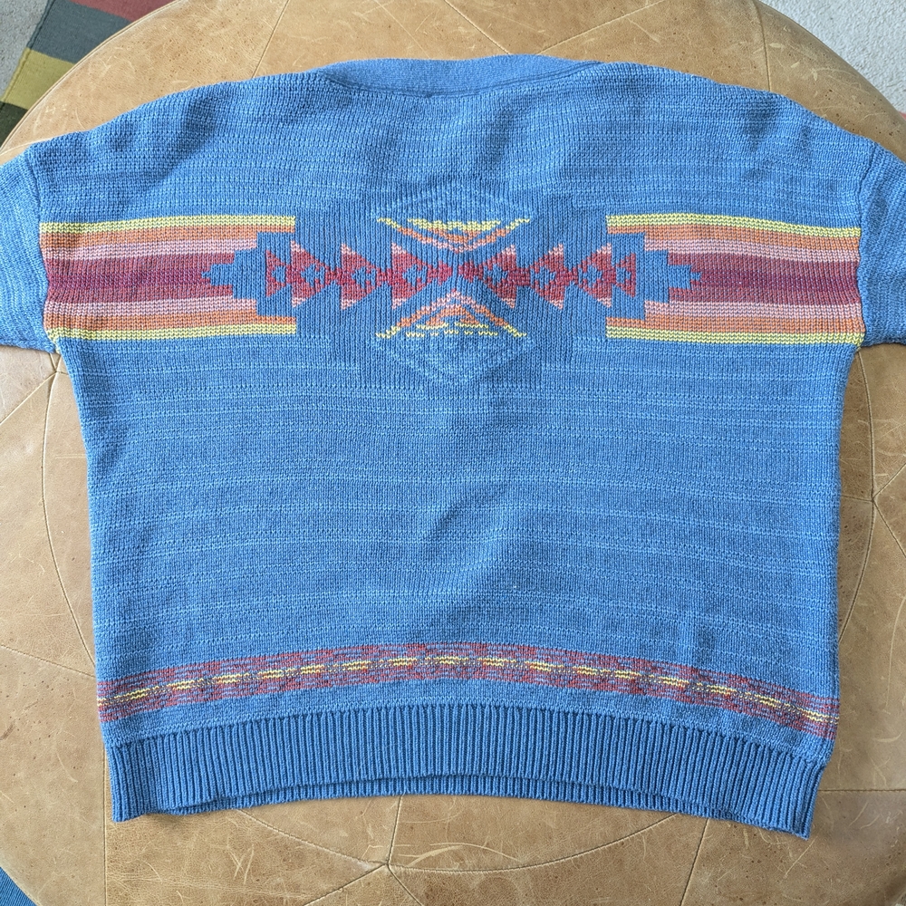 Pendleton Blue Striped Sweater - image 6
